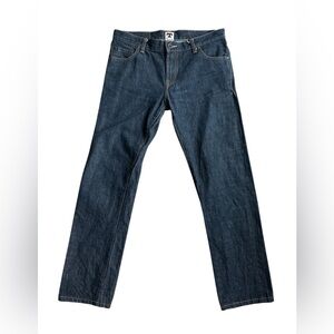 Tellason Ladbroke Grove Slim Straight Selvedge Denim Jeans White Oak Cone Mills